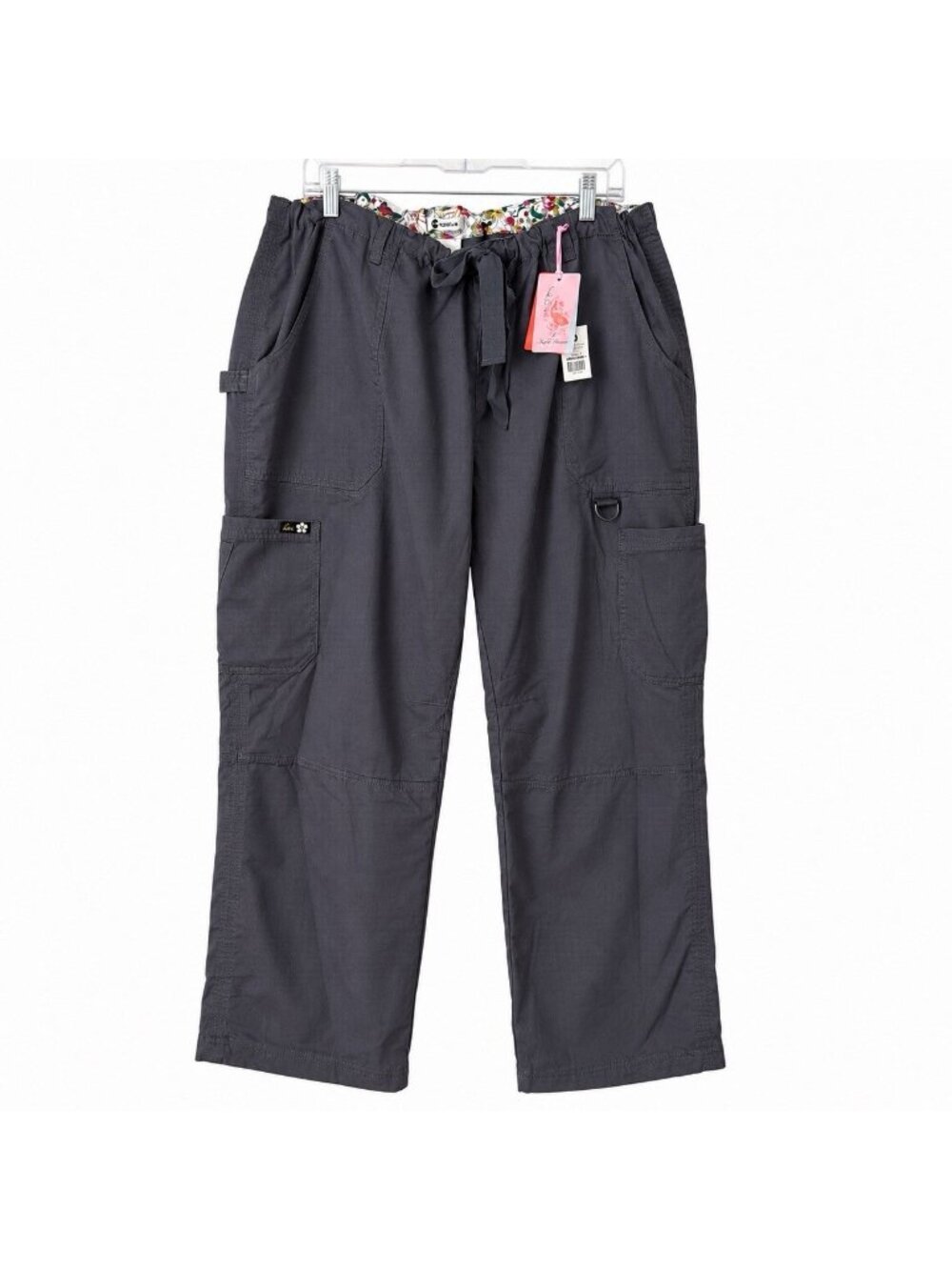 Koi Lite Spirit Womens 3X Regular Gray Cargo Scrub Pants NWT Medical Uniform